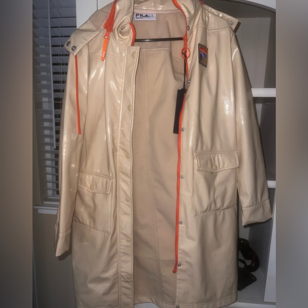 NWT long rain coat